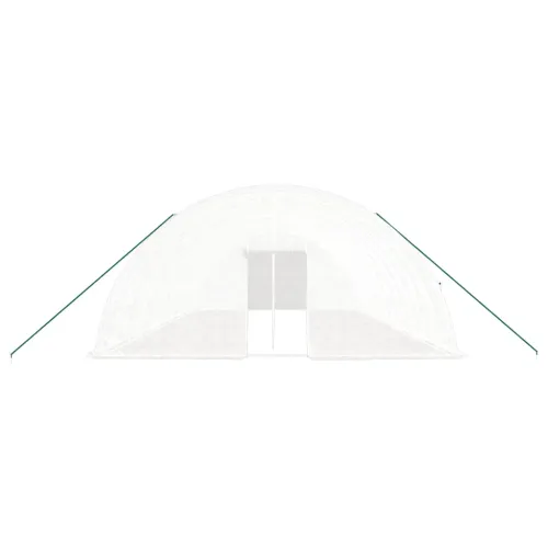 Plastenik s čeličnim okvirom bijeli 72 m² 12 x 6 x 2,85 m - Bijela 12 x 6 x 2.85 m Cijena