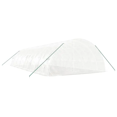 Plastenik s čeličnim okvirom bijeli 84 m² 14 x 6 x 2,85 m - Bijela 14 x 6 x 2.85 m Cijena