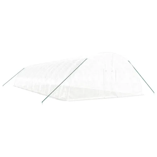 Plastenik s čeličnim okvirom bijeli 96 m² 16 x 6 x 2,85 m - Bijela 16 x 6 x 2.85 m Cijena