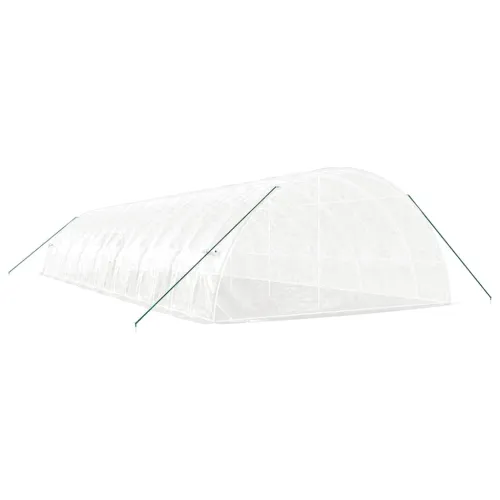 Plastenik s čeličnim okvirom bijeli 96 m² 16 x 6 x 2,85 m - Bijela 16 x 6 x 2.85 m Cijena