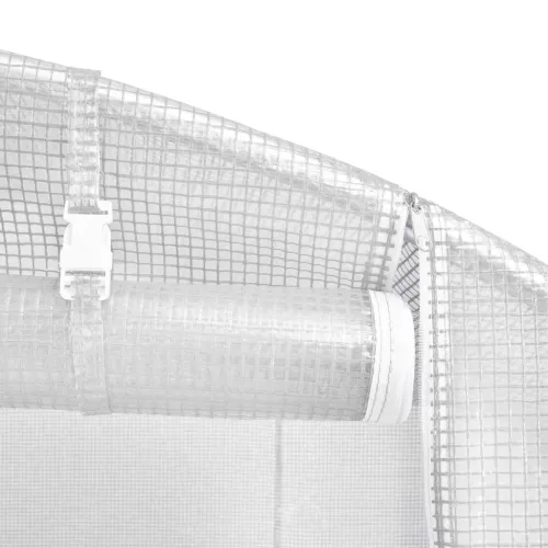 Plastenik s čeličnim okvirom bijeli 96 m² 16 x 6 x 2,85 m - Bijela 16 x 6 x 2.85 m Cijena