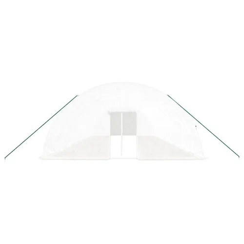 Plastenik s čeličnim okvirom bijeli 96 m² 16 x 6 x 2,85 m - Bijela 16 x 6 x 2.85 m Cijena