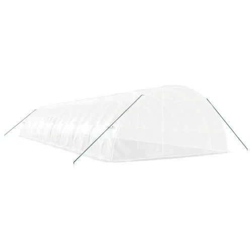 Plastenik s čeličnim okvirom bijeli 108 m² 18 x 6 x 2,85 m - Bijela 18 x 6 x 2.85 m Cijena
