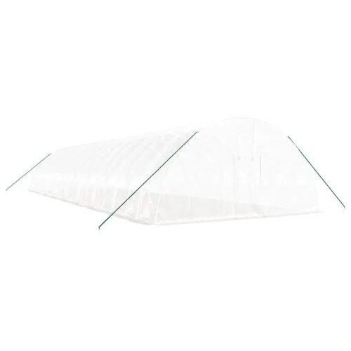 Plastenik s čeličnim okvirom bijeli 108 m² 18 x 6 x 2,85 m - Bijela 18 x 6 x 2.85 m Cijena