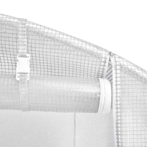 Plastenik s čeličnim okvirom bijeli 132 m² 22 x 6 x 2,85 m - Bijela 22 x 6 x 2.85 m Cijena