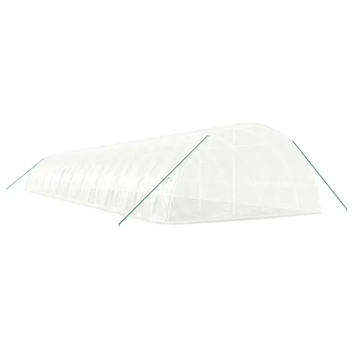 Plastenik s čeličnim okvirom bijeli 132 m² 22 x 6 x 2,85 m - Bijela 22 x 6 x 2.85 m Cijena