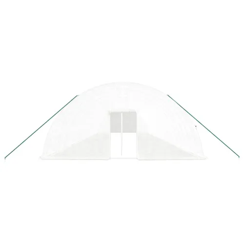 Plastenik s čeličnim okvirom bijeli 132 m² 22 x 6 x 2,85 m - Bijela 22 x 6 x 2.85 m Cijena