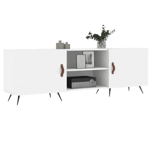 TV ormarić bijeli 150 x 30 x 50 cm od konstruiranog drva - Bijela 1 Cijena