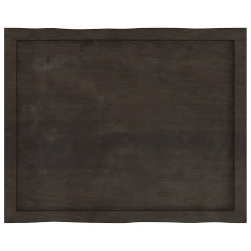 Stolna ploča tamnosmeđa 80x60x(2-4) cm obrađena hrastovina - Tamno smeđa 80 x 60 x 4 cm Cijena