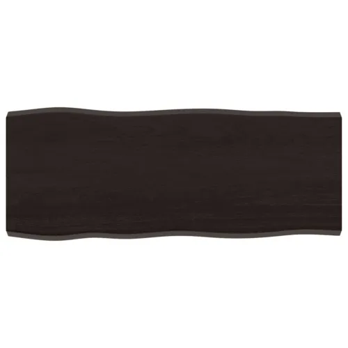 Stolna ploča tamnosmeđa 100x40x(2-4) cm obrađena hrastovina - Tamno smeđa 100 x 40 x 4 cm Cijena