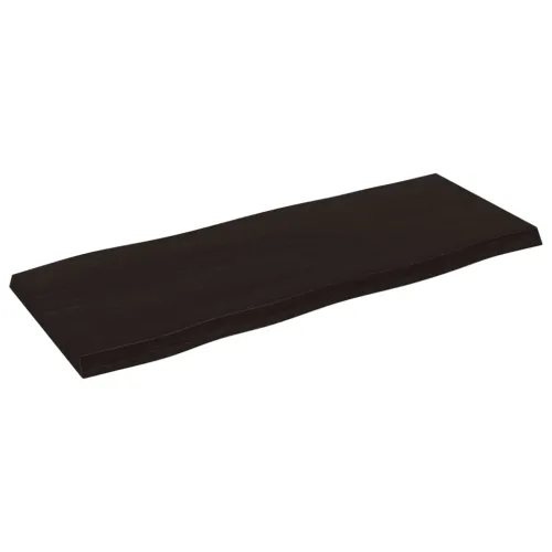 Stolna ploča tamnosmeđa 100x40x(2-4) cm obrađena hrastovina - Tamno smeđa 100 x 40 x 4 cm Cijena