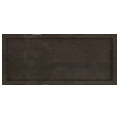Stolna ploča tamnosmeđa 100x40x(2-4) cm obrađena hrastovina - Tamno smeđa 100 x 40 x 4 cm Cijena