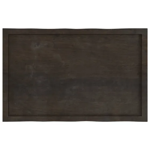 Stolna ploča tamnosmeđa 100x60x(2-6) cm obrađena hrastovina - Tamno smeđa 100 x 60 x 6 cm Cijena