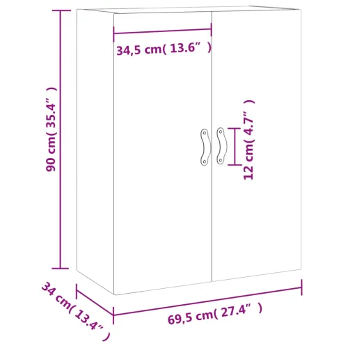 Zidni ormarić boja hrasta sonome 69,5 x 34 x 90 cm - sonoma hrast 1 Cijena