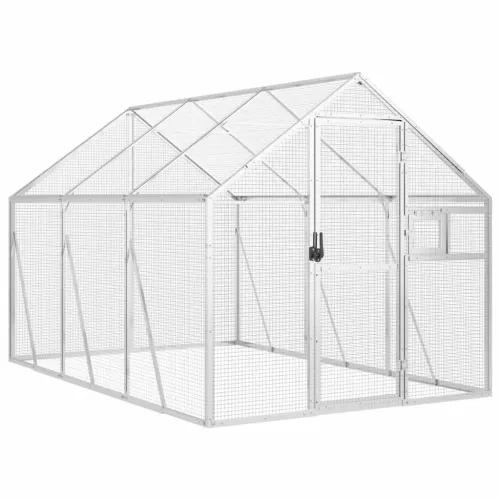 Kavez za ptice srebrni 1,79x3x1,85 m aluminijski - Srebrno 1.79 x 3 x 1.85 m Srebrno 1.79 x 3 x 1.85 m Cijena