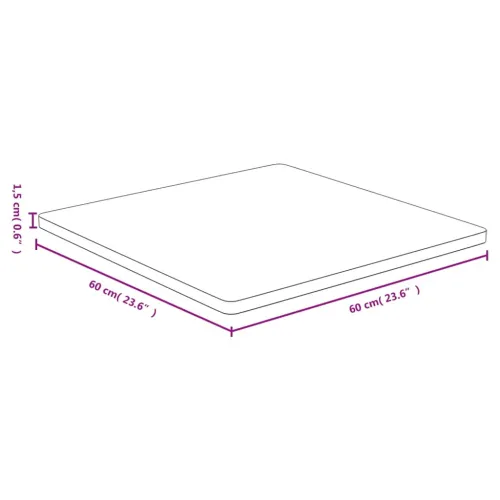 Stolna ploča 60 x 60 x 1,5 cm od bambusa - 60 x 60 x 1.5 cm 1 Cijena
