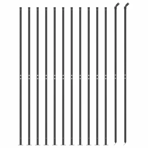 Žičana ograda s prirubnicom antracit 1,6 x 25 m - Antracit 1.6 x 25 m Cijena