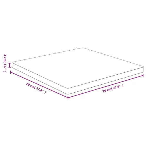 Stolna ploča 70x70x4cm od bambusa - 70 x 70 x 4 cm 1 Cijena