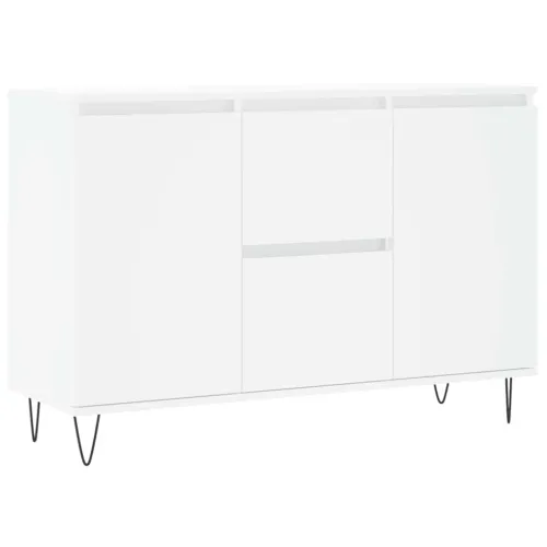 Komoda bijela 101,5x35x70 cm od konstruiranog drva - Bijela 1 Bijela Cijena