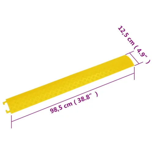 Podna zaštita za kablove 4 kom 98,5 cm žute - Žuta 4 Cijena