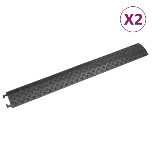 Podna zaštita za kablove 2 kom 98,5 cm crne - Crna 2 Cijena