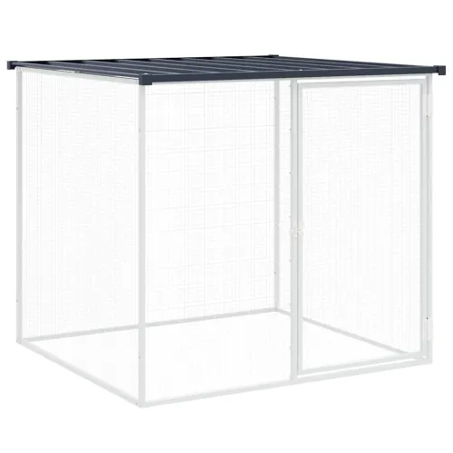 Kavez za kokoši s krovom antracit 103x98x90 cm pocinčani čelik - Antracit 103 x 98 x 90 cm Antracit 103 x 98 x 90 cm Cijena
