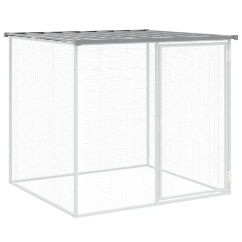 Kavez za kokoši s krovom svjetlosivi 103 x 98 x 90 cm čelični - Svjetlosiva 103 x 98 x 90 cm Svjetlosiva 103 x 98 x 90 cm Cijena