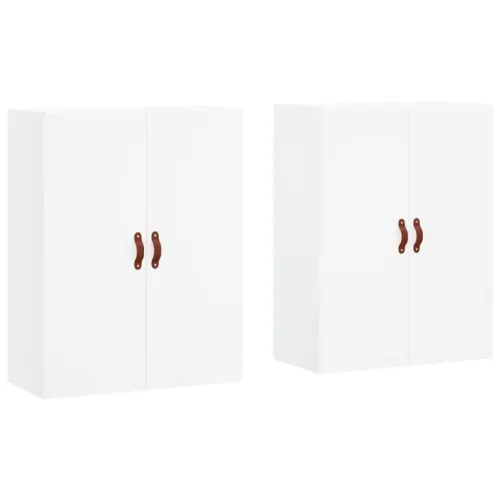 Zidni ormarići 2 kom bijeli 69,5 x 34 x 90 cm - Bijela 2 Koža Cijena