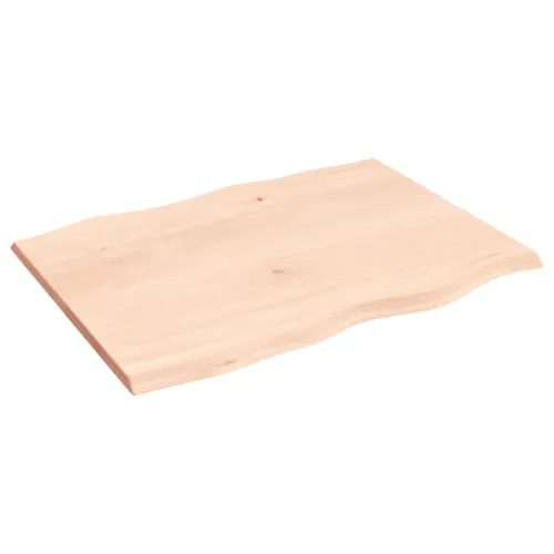 Stolna ploča 80x60x2 cm netretirana hrastovina sa živim rubom - Prirodna 80 x 60 x 2 cm Cijena