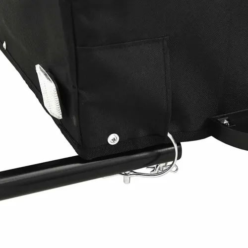 Prikolica za bicikl crno-narančasta 45 kg željezna - Narančasta 124 x 62.5 x 52 cm Cijena