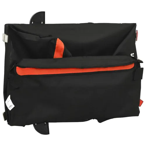 Prikolica za bicikl crno-narančasta 45 kg željezna - Narančasta 124 x 62.5 x 52 cm Cijena