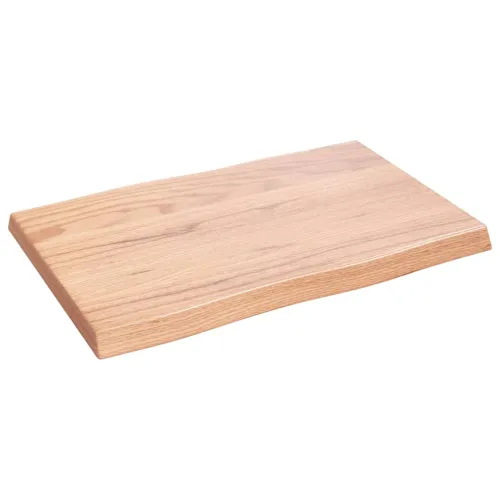 Stolna ploča svjetlosmeđa 60x40x(2-4) cm obrađena hrastovina - Svjetlosmeđa 60 x 40 x 4 cm Cijena