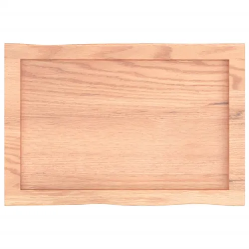 Stolna ploča svjetlosmeđa 60x40x(2-4) cm obrađena hrastovina - Svjetlosmeđa 60 x 40 x 4 cm Cijena
