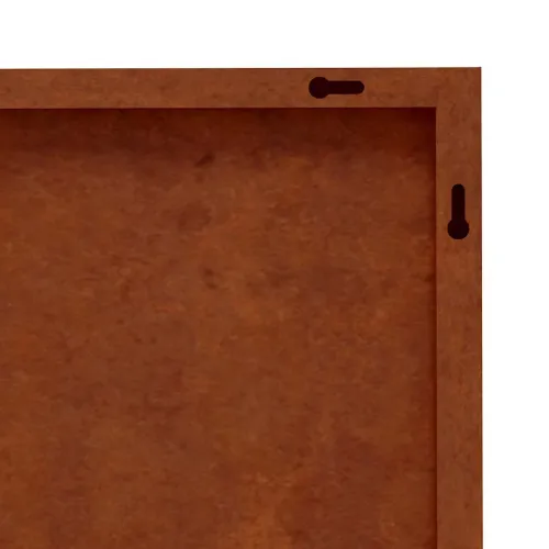 Vrtni zidni ukras 105 x 55 cm od čelika COR-TEN s uzorkom lišća Cijena