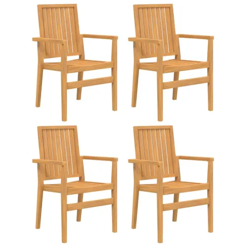 Vrtna garnitura - 5-dijelni vrtni blagovaonski set od masivne tikovine - Dužina stola 140 cm 4 Cijena