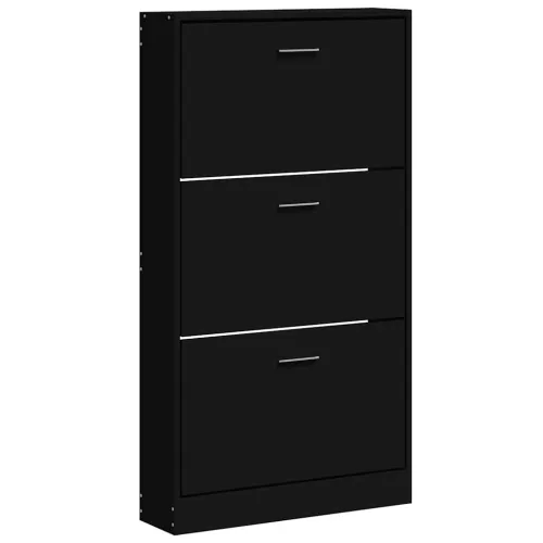 Ormarić za cipele crni 59x17x108 cm od konstruiranog drva - Crna 1 108 cm 1 Cijena