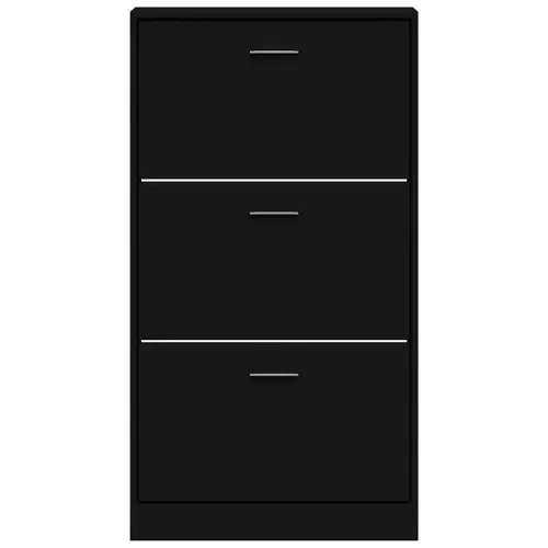 Ormarić za cipele crni 59x17x108 cm od konstruiranog drva - Crna 1 108 cm 1 Cijena
