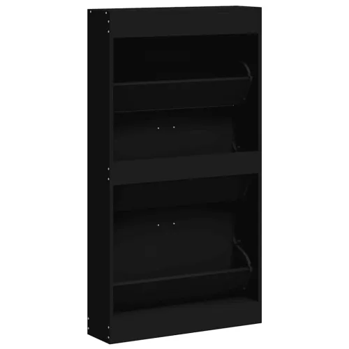 Ormarić za cipele crni 59x17x108 cm od konstruiranog drva - Crna 1 108 cm 1 Cijena