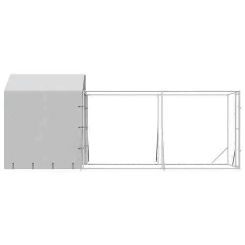Vanjski kavez za pse s krovom srebrni 2x6x2,5 m pocinčani čelik - 2 x 6 x 2.5 m Cijena