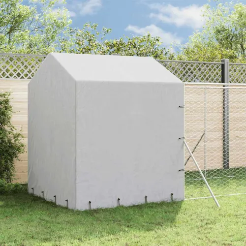 Vanjski kavez za pse s krovom srebrni 2x6x2,5 m pocinčani čelik - 2 x 6 x 2.5 m Cijena