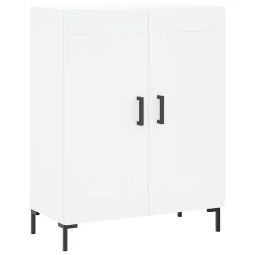 Visoka komoda bijela 69,5x34x180 cm konstruirano drvo - Bijela 1 2 drvena vrata Cijena