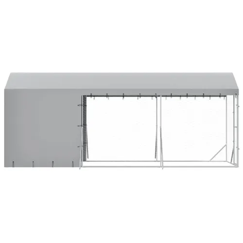 Vanjski kavez za pse s krovom srebrni 2x6x2,5 m pocinčani čelik - 2 x 6 x 2.5 m Cijena