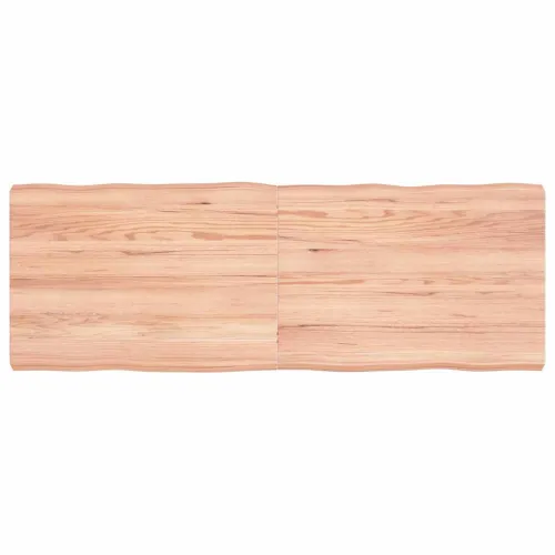 Stolna ploča svjetlosmeđa 140x50x(2-6) cm obrađena hrastovina - Svjetlosmeđa 140 x 50 x 6 cm Cijena