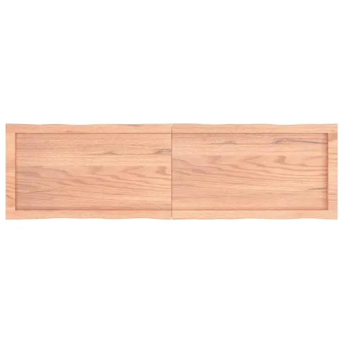 Stolna ploča svjetlosmeđa 140x40x(2-4) cm obrađena hrastovina - Svjetlosmeđa 140 x 40 x 4 cm Cijena