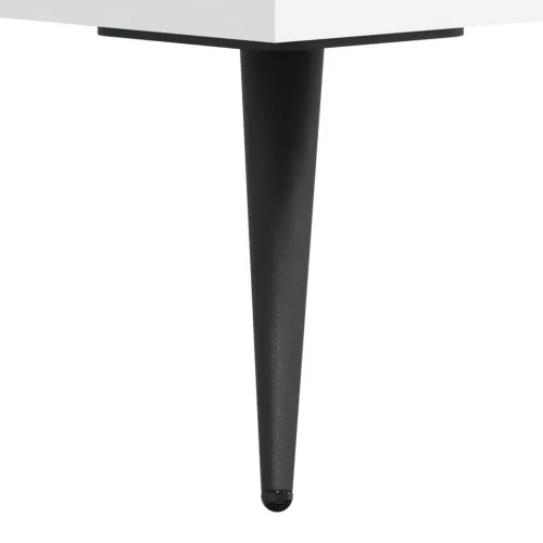 Visoka komoda bijeli 34,5x34x180 cm od konstruiranog drva - Bijela 1 1 drvena vrata Cijena