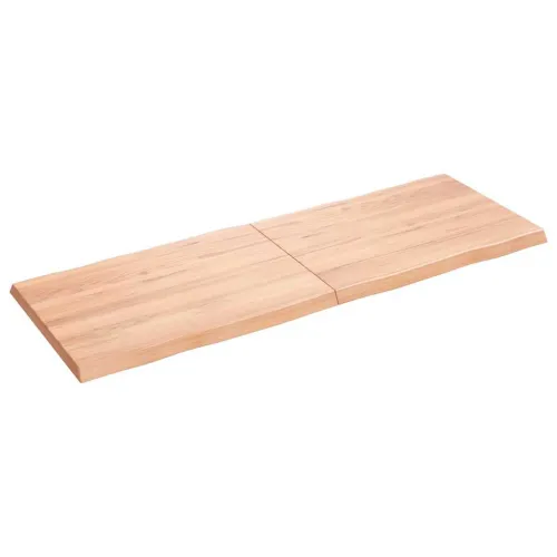 Stolna ploča svjetlosmeđa 140x50x(2-4) cm obrađena hrastovina - Svjetlosmeđa 140 x 50 x 4 cm Cijena