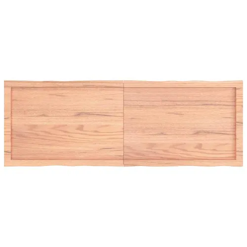 Stolna ploča svjetlosmeđa 140x50x(2-4) cm obrađena hrastovina - Svjetlosmeđa 140 x 50 x 4 cm Cijena