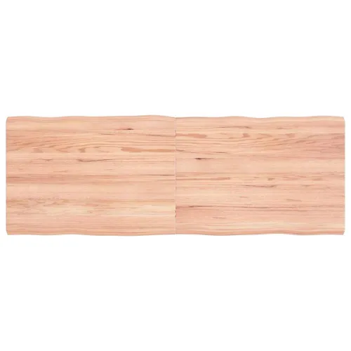 Stolna ploča svjetlosmeđa 140x50x(2-4) cm obrađena hrastovina - Svjetlosmeđa 140 x 50 x 4 cm Cijena