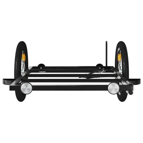 Prikolica za bicikl crna 126 x 63 x 34 cm željezna - 126 x 63 x 34 cm Cijena