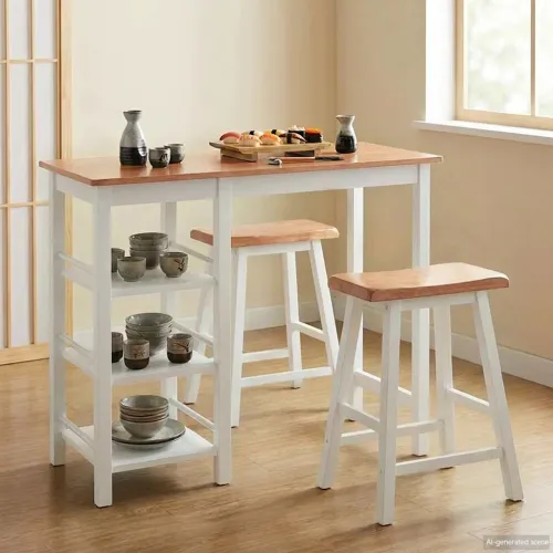 Barski Set 3 kom MDF Bijeli - Bijela 1 Cijena